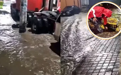 Río Hondo se desbordó en Naucalpan; Edomex atiende casos de inundación