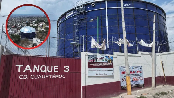 Megatanque en Ecatepec llevará agua por red a 140 mil vecinos