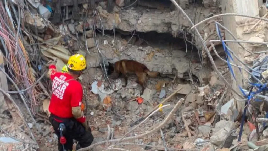 Bomberos voluntarios de San Martín de las Pirámides hacen labores de rescate en Venezuela