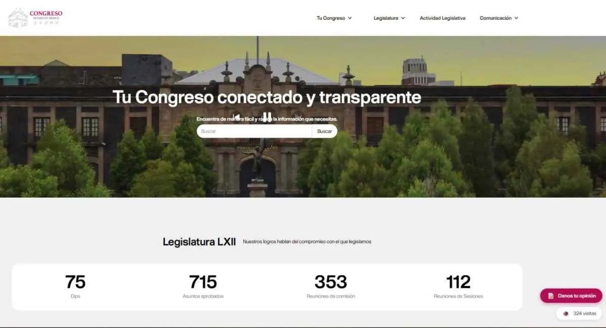 Congreso mexiquense fortalece transparencia con nueva página web