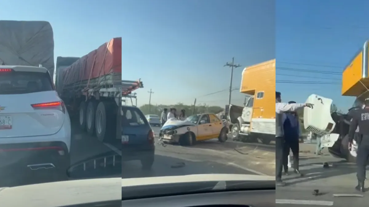 De acuerdo con los primeros reportes, el percance ocurrió sobre la vialidad principal, lo que ha generado carga vehicular en la zona.