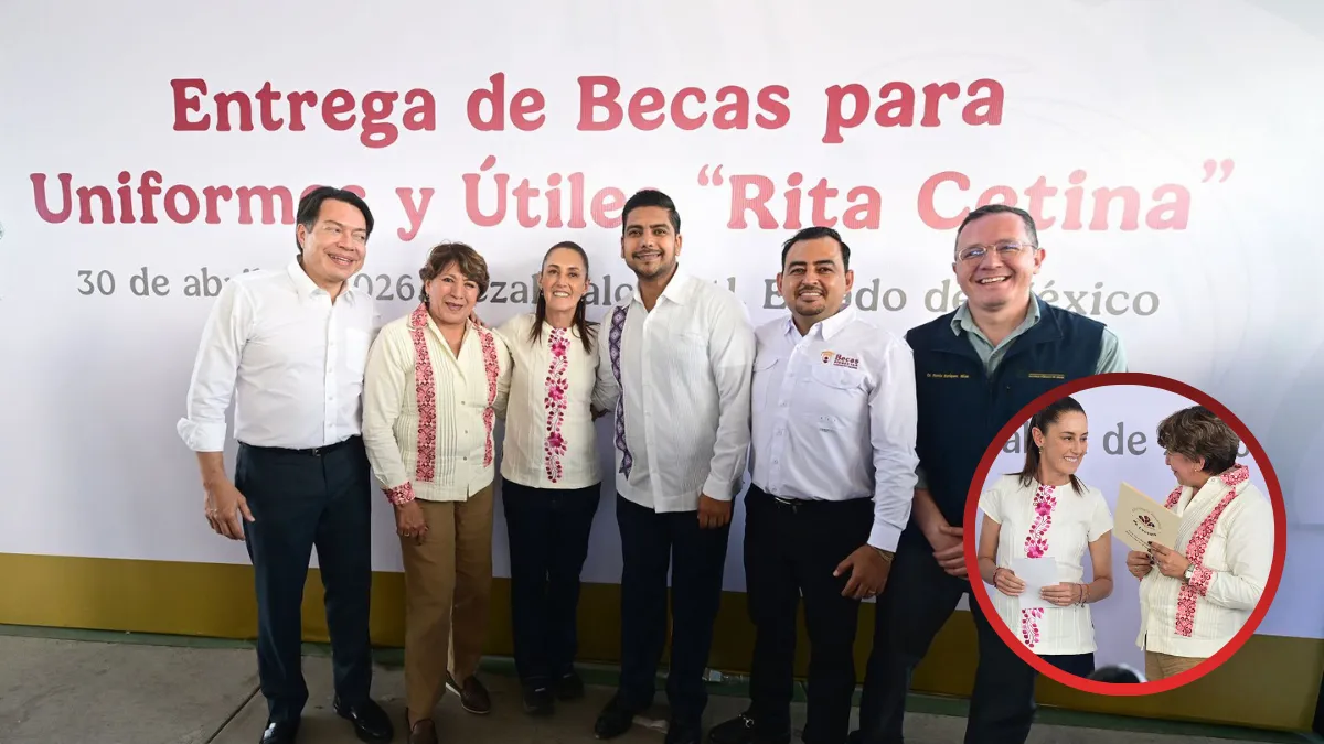Claudia Sheinbaum y Delfina Gómez realizan entrega de Beca “Rita Cetina” en Nezahualcóyotl