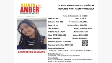 Alerta Amber: Se busca a Saraí Reyes Sanguino; desapareció en Nezahualcóyotl