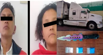 Toluca: Detienen a presuntos ladrones de tractocamión en Otzacatipan