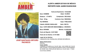 Alerta Amber: Se busca a José Santiago Ortuño Pacheco, desaparecido en Ixtapaluca