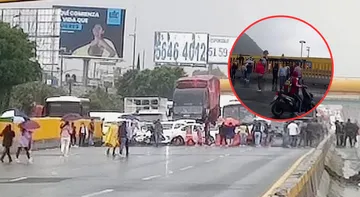 Caos vial en la México-Puebla: Protestan por presunto abuso policial en Ixtapaluca