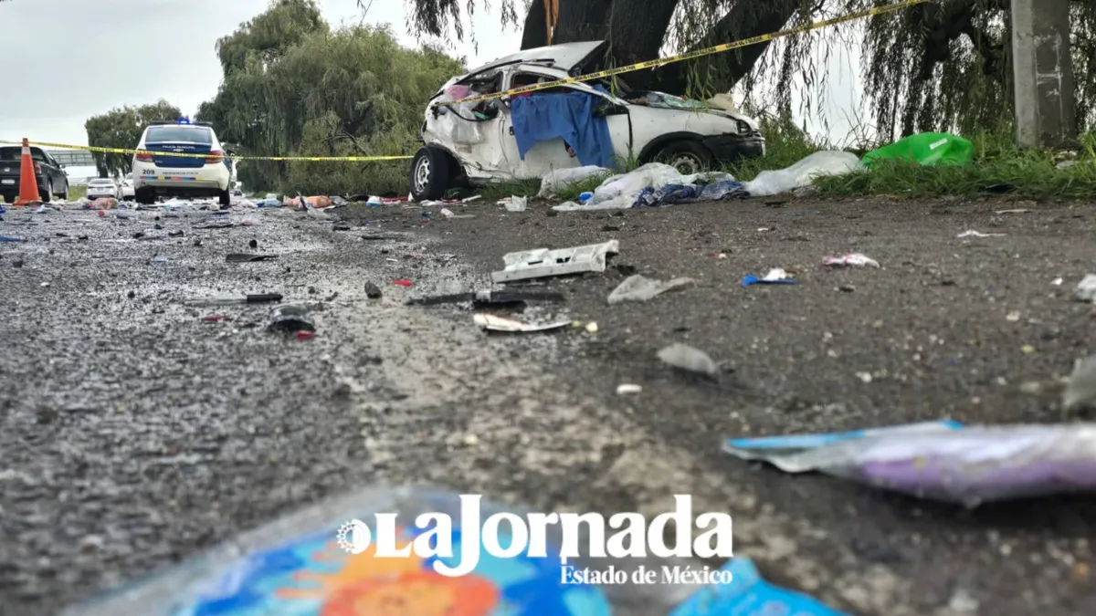 Familia pierde la vida en accidente sobre la Toluca-Tenango