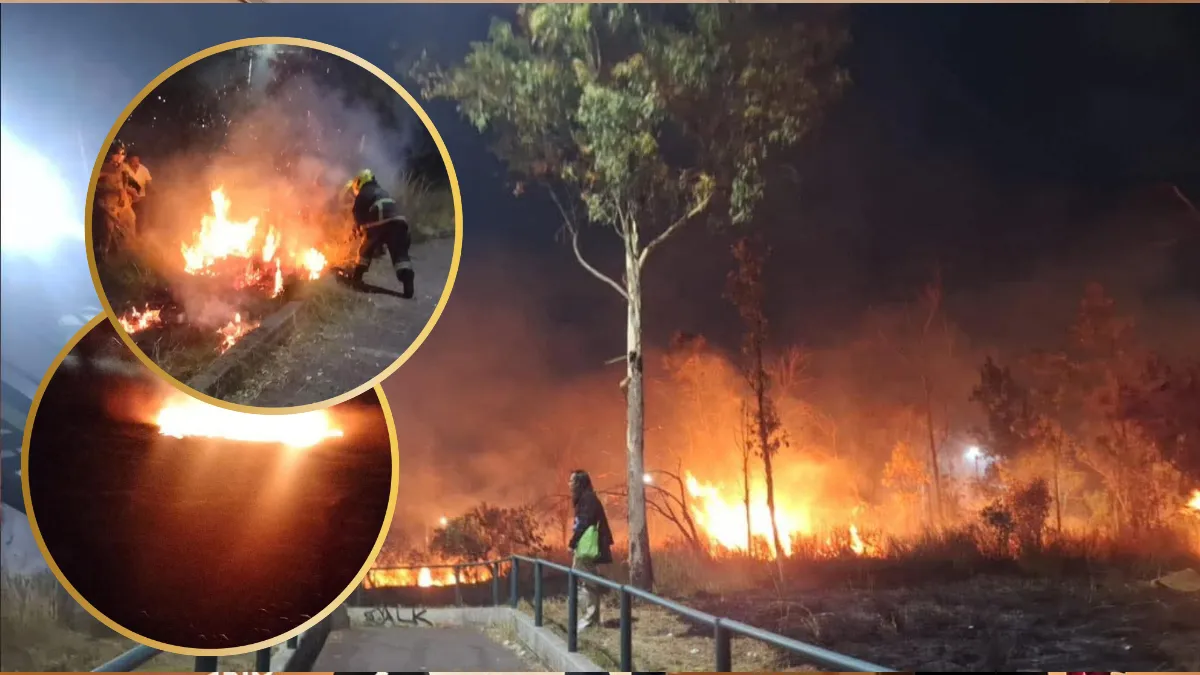 Incendio en Parque Colibrí en Cuautitlán Izcalli