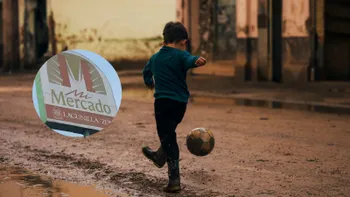 Cancha de fútbol en La Lagunilla, un espacio para refugio de niños y niñas