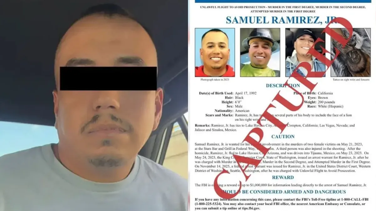 Omar García Harfuch anuncia detención de Samuel Ramírez Jr. en Culiacán.