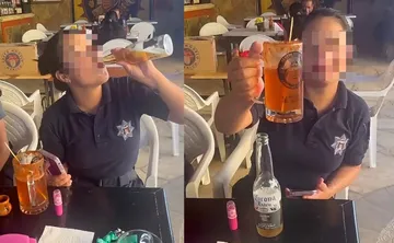 Policía de Oaxaca es investigada por beber cerveza mientras portaba el uniforme [VIDEO]