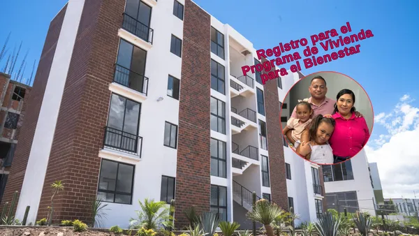 Ciudadanos realizan su trámite en los módulos del Programa de Vivienda para el Bienestar.