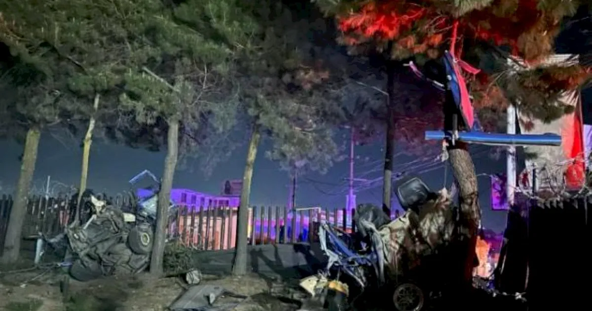 Fatal accidente deja 5 jóvenes muertos; auto queda partido en dos entre los árboles