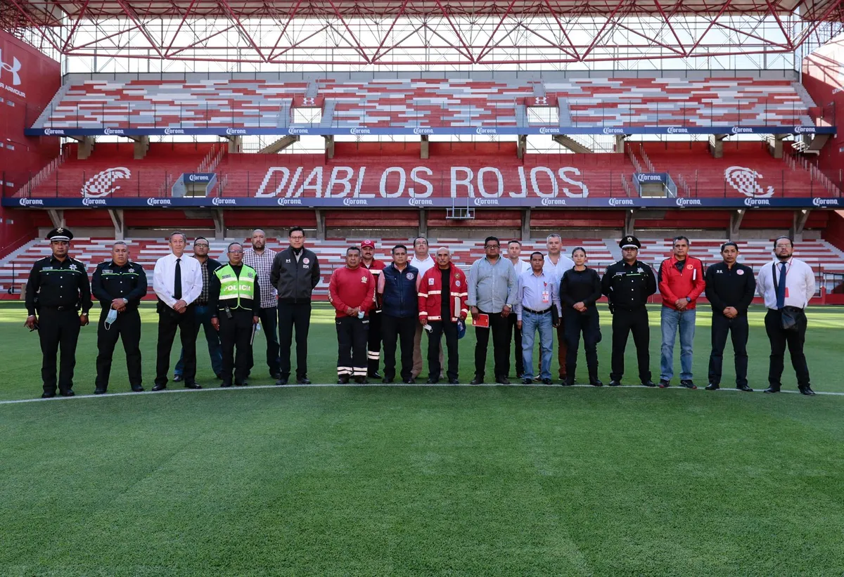 operativo de seguridad para el Diablos vs Tuzos