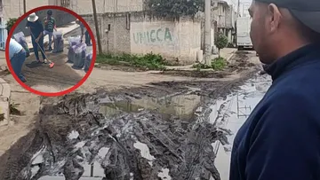 Colonos de Valle de Chalco alertan por posibles focos de infección por drenaje