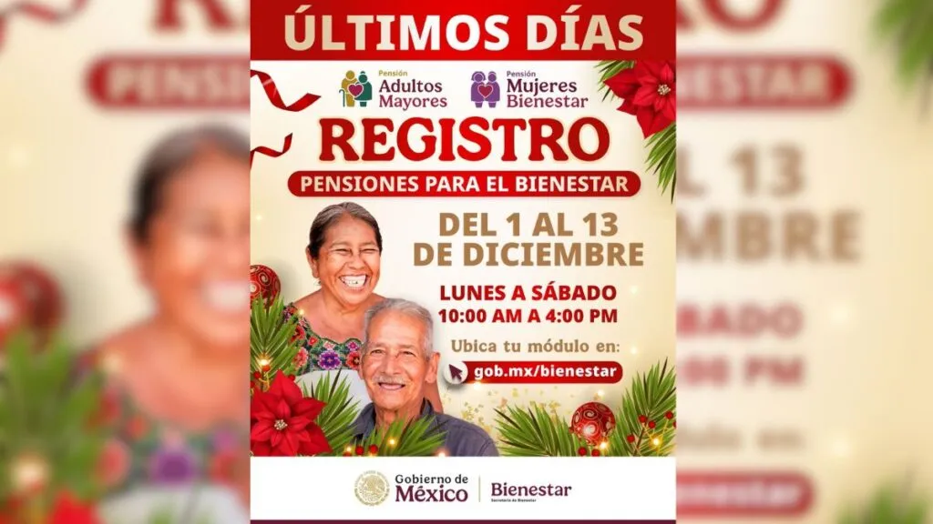 Pensiones Bienestar se encuentra en sus últimos días de registro este 2025