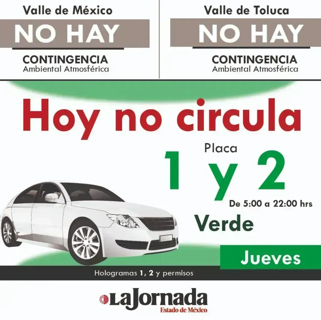 Hoy No Circula Jueves: ¿Qué autos no circulan este 09 de abril?