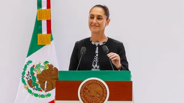 Claudia Sheinbaum ofrece desde Palacio Nacional un mensaje con motivo de su Primer Informe.