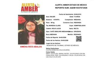 Alerta Amber: Se busca a Ximena Rico Ábalos, desaparecida en Tecámac