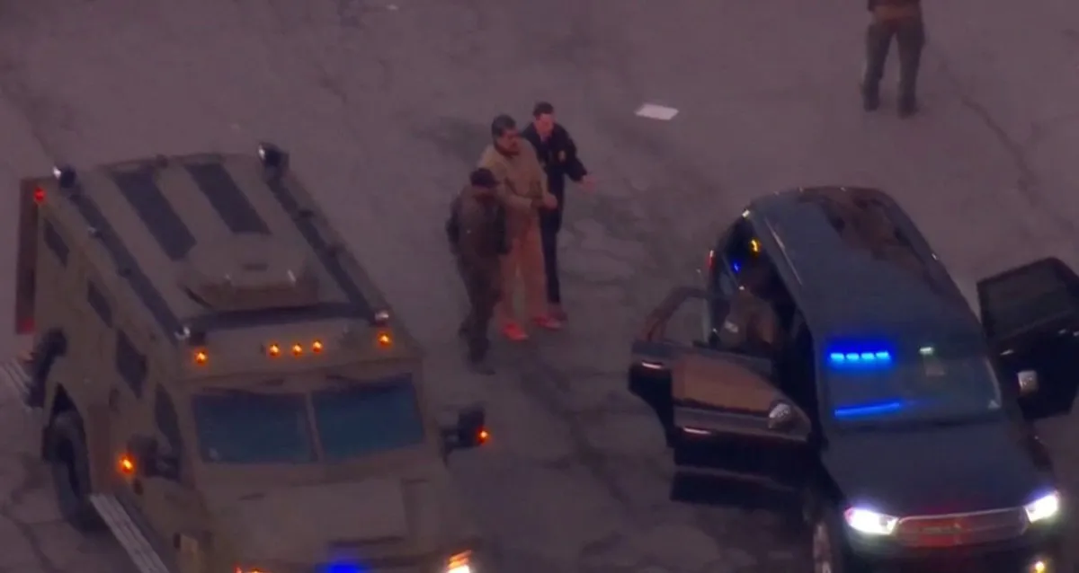 [VIDEO] Nicolás Maduro, es trasladado al tribunal del Distrito Sur en NY para declarar por primera vez