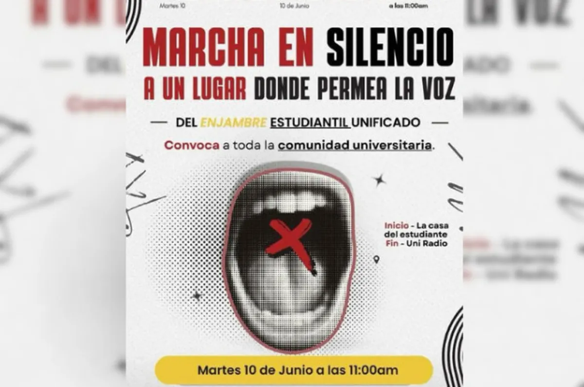 #Potrogate | Inicia marcha en silencio de estudiantes de la UAEMéx por principales calles de Toluca