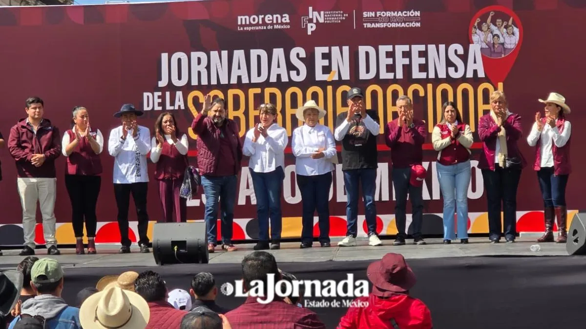 Morenistas se congregan en el centro de Toluca por la Asamblea en Defensa de la Soberanía Nacional