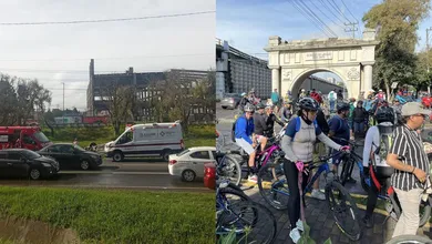 Accidente y rodada vuelven lenta la circulación en la entrada a Lerma