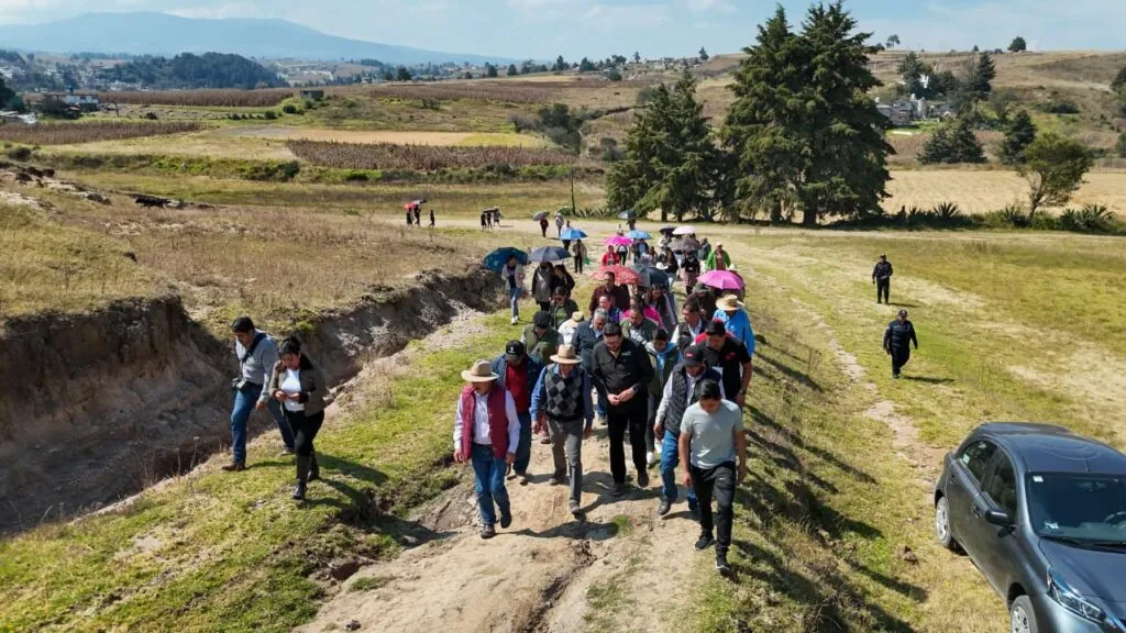 Continúa Adolfo Solis la transformación de Almoloya de Juárez: inicia panteón en San Francisco Tlalcilalcalpan y drenaje