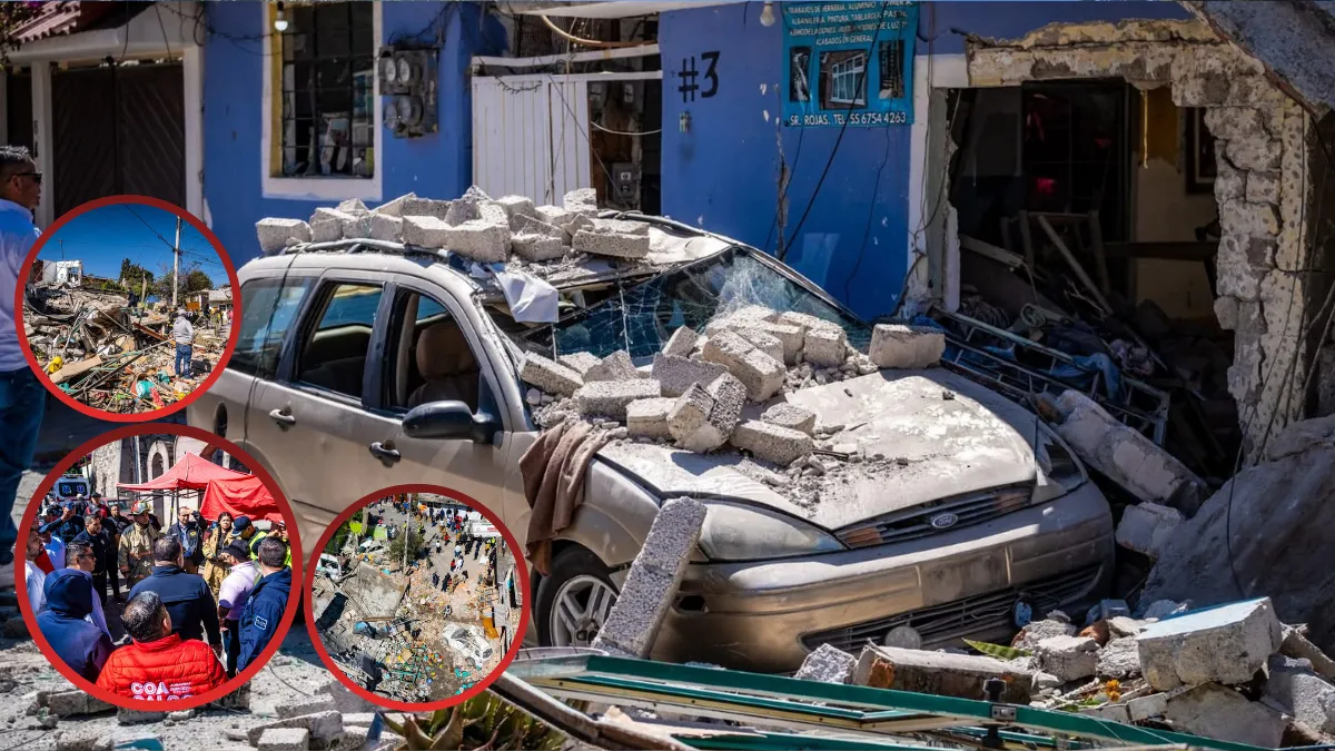 10 familias con viviendas afectadas por explosión en Coacalco tendrán que quedarse en un albergue