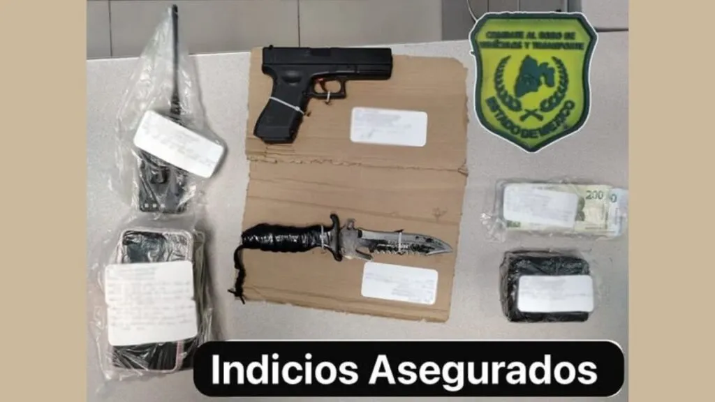 Almoloya de Juárez: Detienen a cuatro posibles extorsionadores que usaban arma de plástico