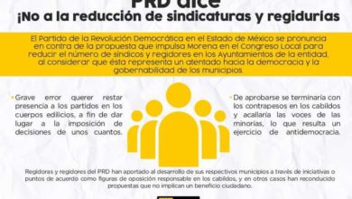 No a la disminución de regidores en Edomex