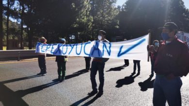 Bloqueo en carretera Toluca-México