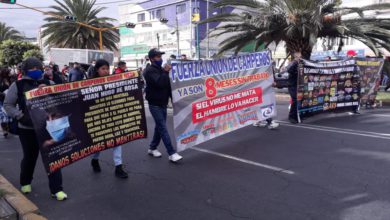 Manifestación en Neza