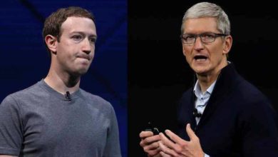 Mark Zuckerberg y Tim Cook