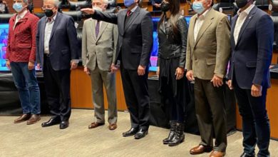 Esteban Moctezuma rindió hoy protesta como embajador de México en Estados Unidos, tras la ratificación del nombramiento, casi por unanimidad, por el Senado. Foto tomada del Twitter de @emoctezumab