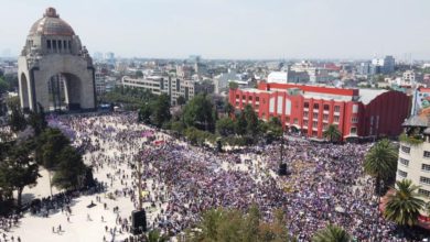 Marcha por el Día de la mujer en 2020