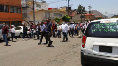 Vecinos de la colonia Héroes de la Independencia lanzaron consignas contra Fernando Vilchis