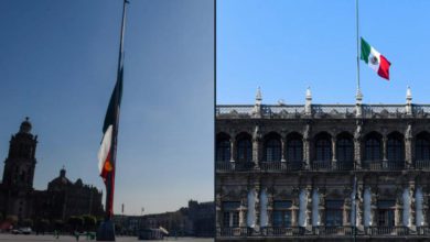 Bandera a media asta por víctima de Línea 12