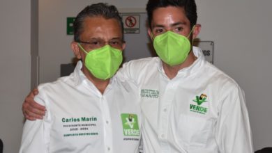 • Pepe Coutteolenc resaltó las cualidades de Carlos Marín y Gonzalo Alarcón, candidatos a la presidencia municipal y a la diputación respectivamente