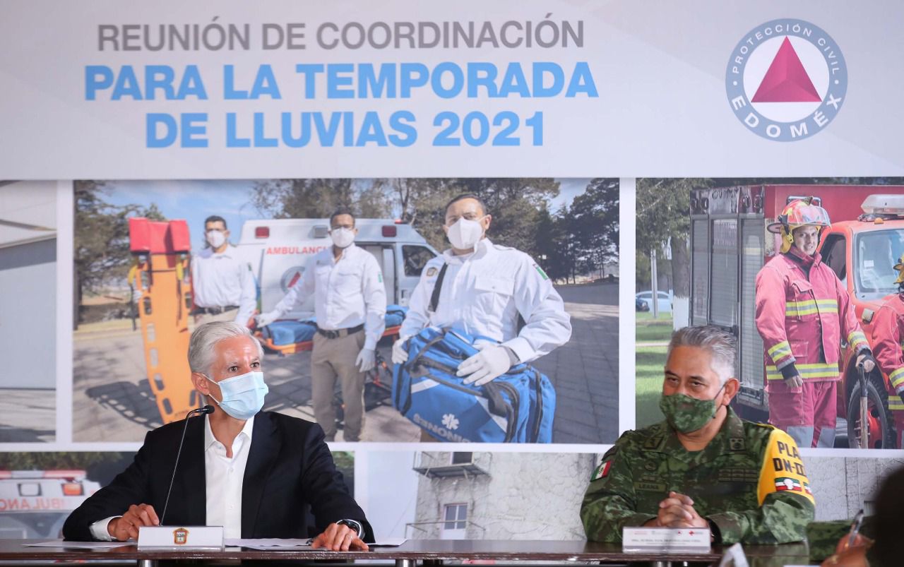 En la reunión de Coordinación para la Temporada de Lluvias 2021