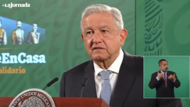 El presidente de México en su conferencia matutina.