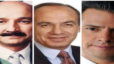 Los expresidente Carlos Salinas de Gortari, Felipe Calderón, Enrique Peña Nieto