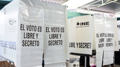 Casilla para emitir el voto electoral