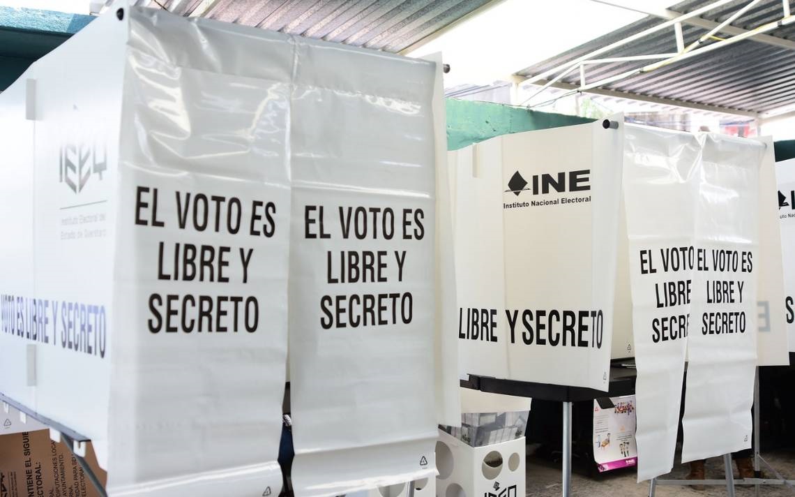 Casilla para emitir el voto electoral