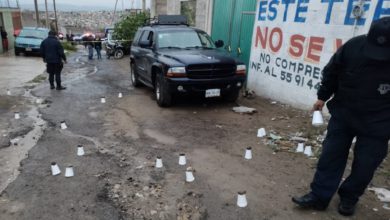 La camioneta en la que viajaban las víctimas