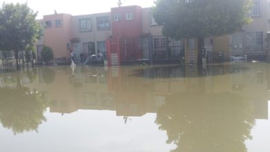 Se formó un charco enorme