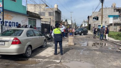 El bloqueo en San Mateo Atenco