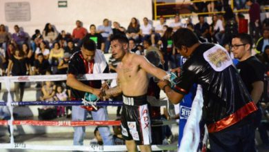 El encuentro de box en Metepec