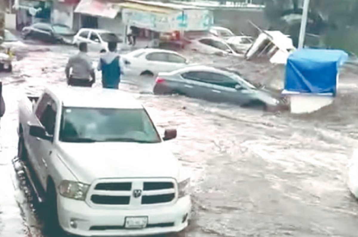 Lluvias colapsaron los muniipios Coacalco y Ecatepec