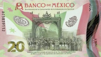 Billete de 20 pesos